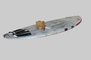 Stand Up Paddle board mit transparentem Rail Saver Tape
